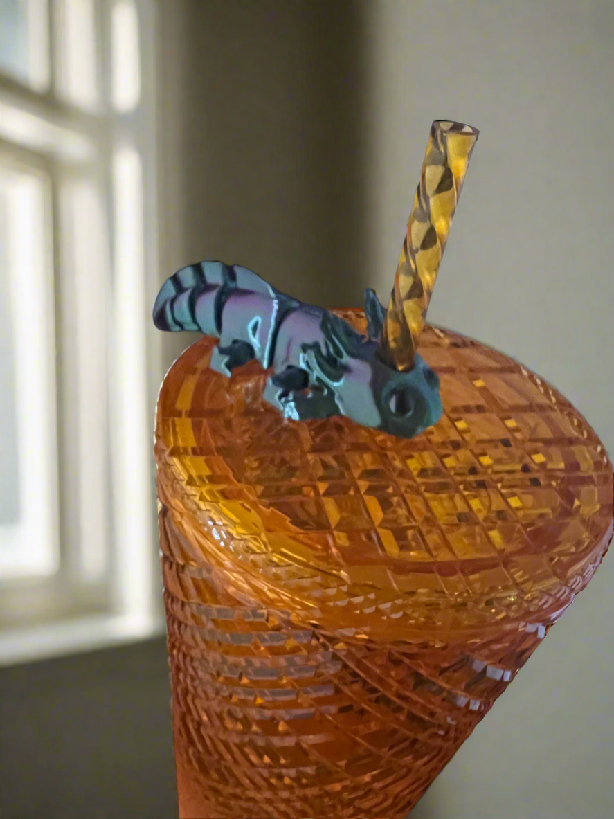 Axolotl Straw Topper