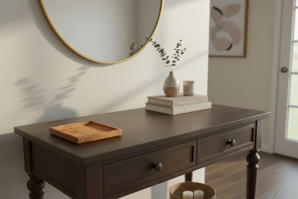 Square Canary Wood Tray – Handcrafted 5.5” Natural Wood Catchall | Jewelry, Keys, Desk Organizer