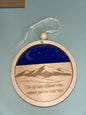4” Mountain Memorial Sun Catcher Ornament — “The Sky Looks Different When Someone You Love Is Up There”