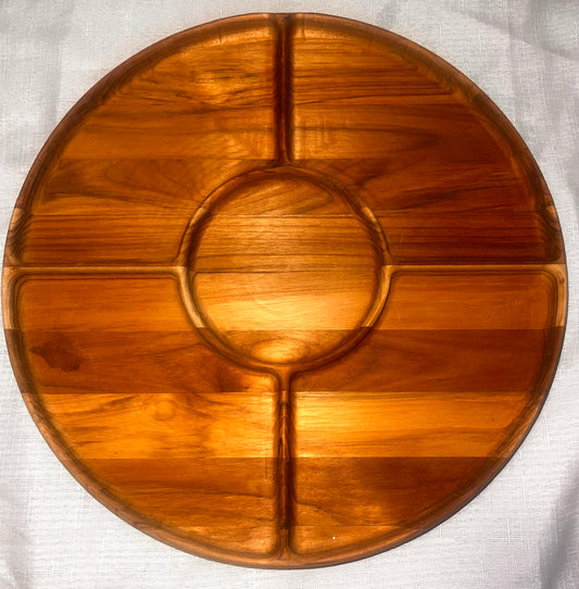 Serving Tray - Teak 16” Round