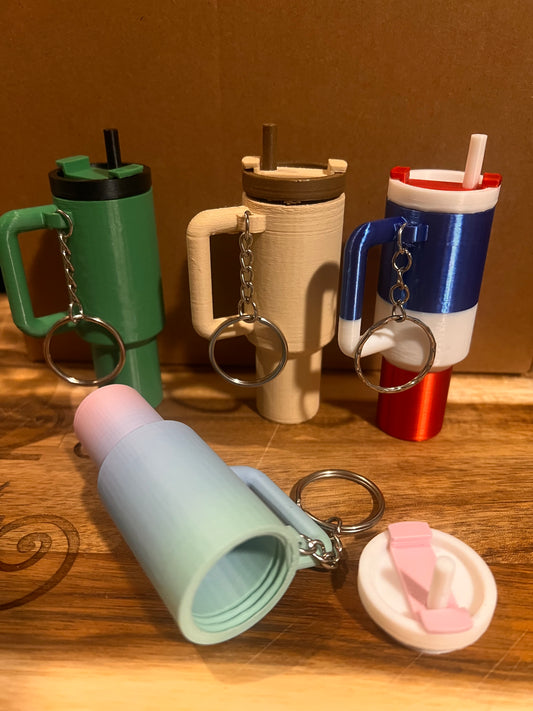 Tumbler Chapstick Keychain