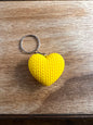 Knitted Heart Keychain