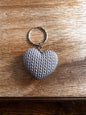 Knitted Heart Keychain