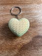Knitted Heart Keychain