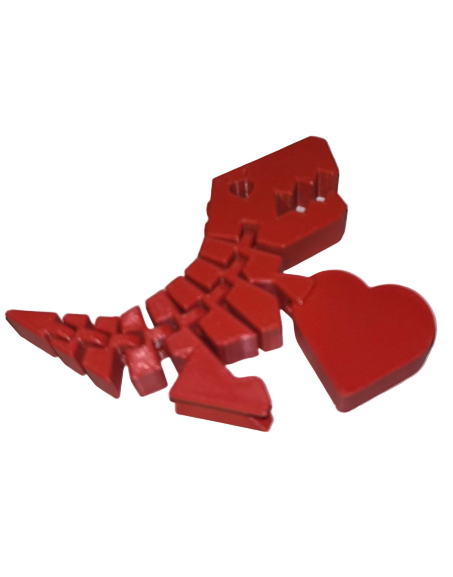 🦖❤️ Flexi T-Rex Holding Heart – 3D Printed Articulated Dinosaur