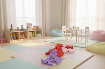 🦖❤️ Flexi T-Rex Holding Heart – 3D Printed Articulated Dinosaur