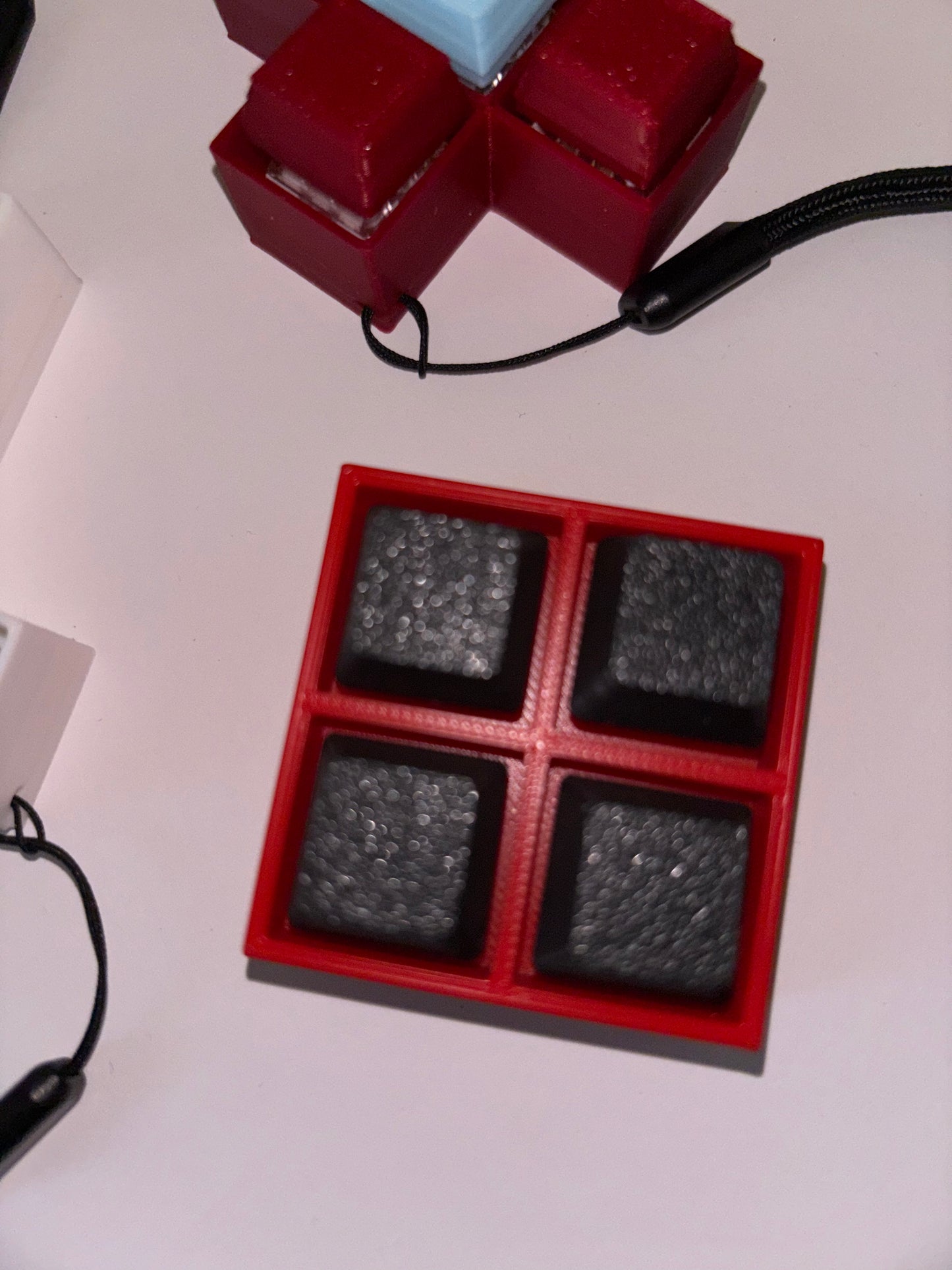 4-Key Fidget Clicker Set – Multi-Style Sensory