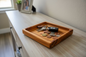 Square Canary Wood Tray – Handcrafted 5.5” Natural Wood Catchall | Jewelry, Keys, Desk Organizer