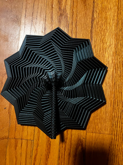 Star Fidget Spinner with Handle – 3D Printed Sensory Desk Toy – Geometric Stress Relief Toy – Custom Colors or Mystery Pick