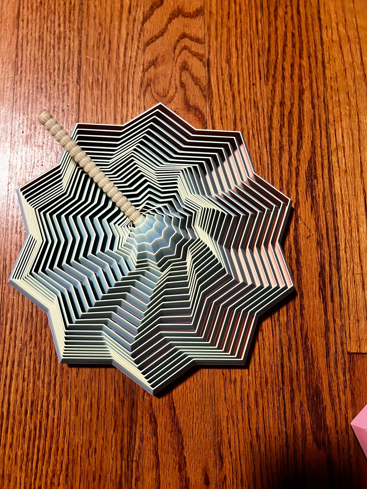 Star Fidget Spinner with Handle – 3D Printed Sensory Desk Toy – Geometric Stress Relief Toy – Custom Colors or Mystery Pick