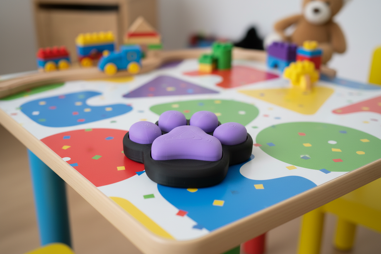 🐾 Paw Clicker Fidget – Sensory Paw Popper | 3D Printed