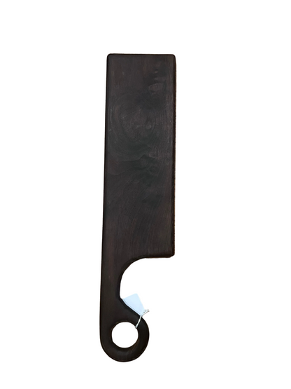 Peruvian Walnut Charcuterie Board – 25” x 6” Long Serving Board | Handmade Dark Wood Grazing Board