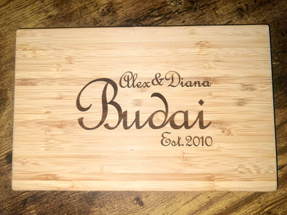 Personalized Bamboo Cutting Board
