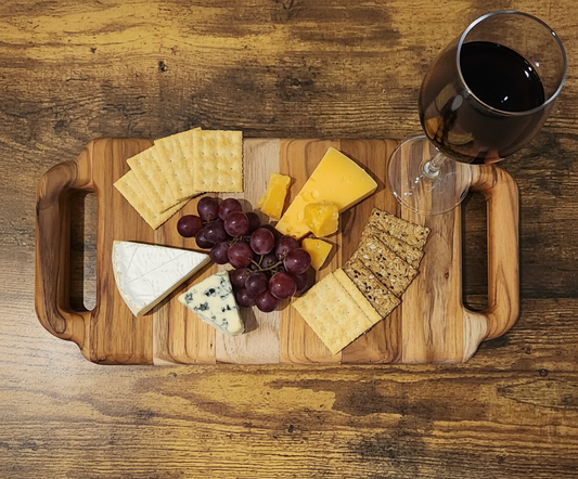 Teak Handle Board – 16" x 7.5" x 1"