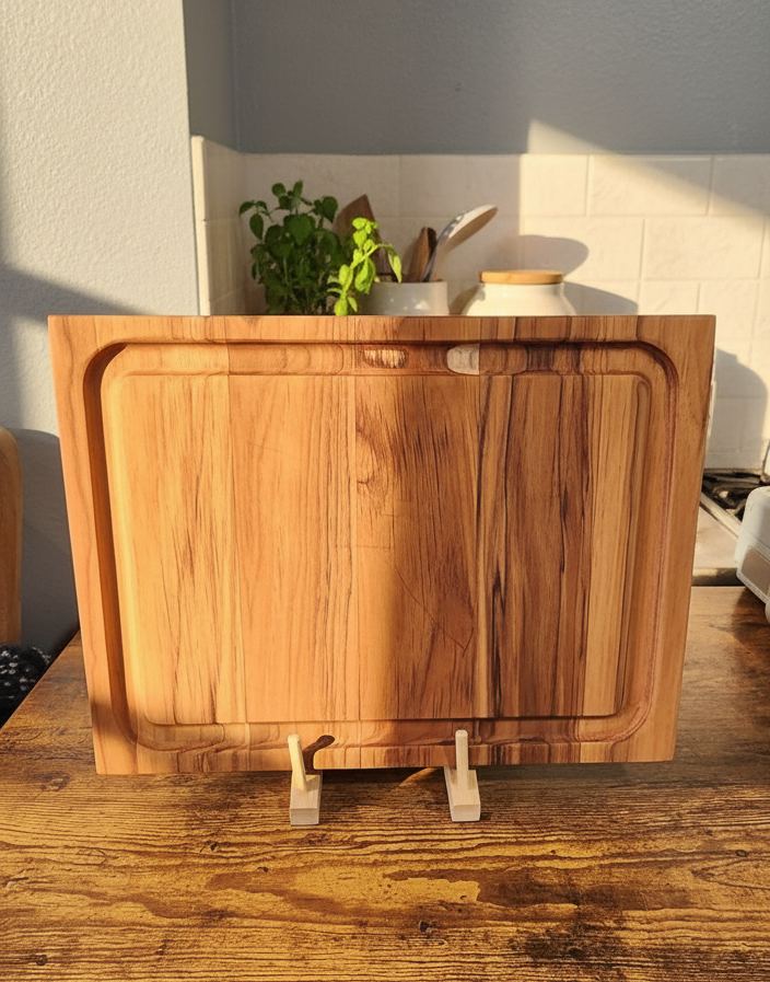 Teak Cutting Board – 16" x 11.5" x 1" with Juice Groove