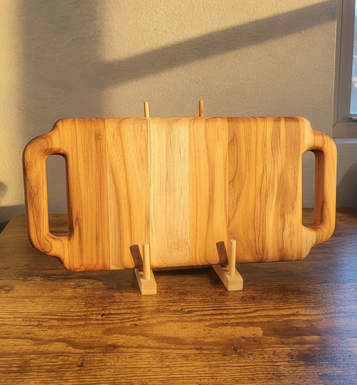 Teak Handle Board – 16" x 7.5" x 1"